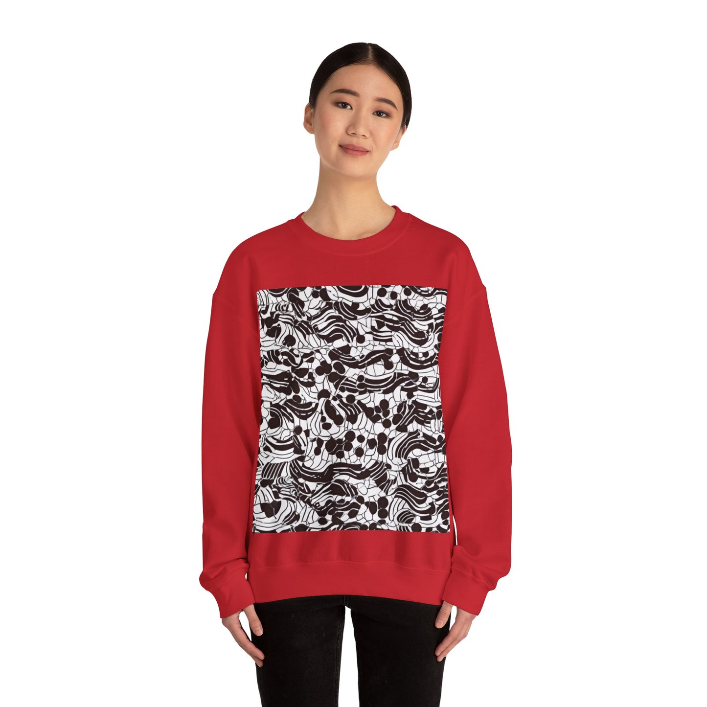 boostlete-rise-grind-pattern-dotted-line-art-0483 — Unisex Heavy Blend Crewneck (G18000)