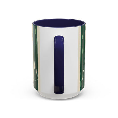 boostlete-quiet-power-icon-water-glitch-retro-0186 — Accent Mug 11oz/15oz
