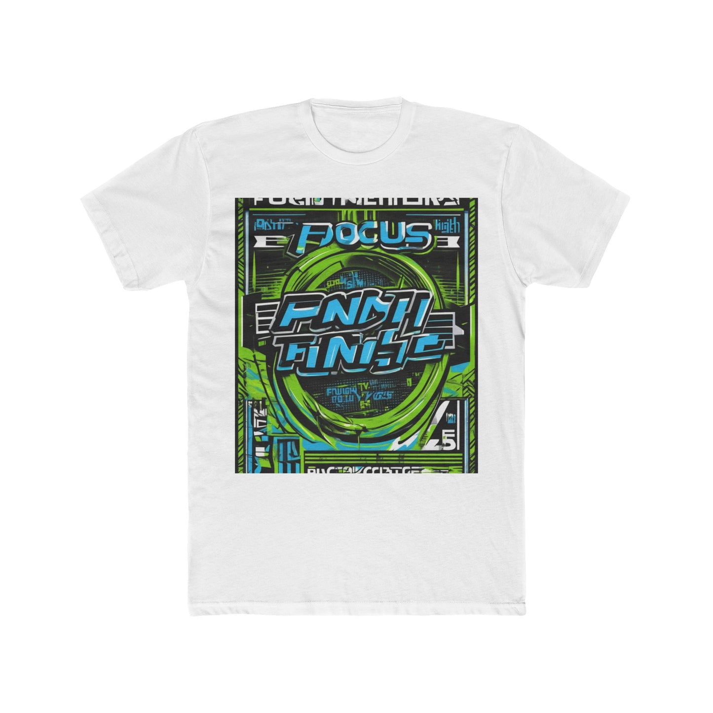 boostlete-iron-intent-type-focus-finish-big-retro-0177 — Unisex Cotton Crew Tee (NL 3600)