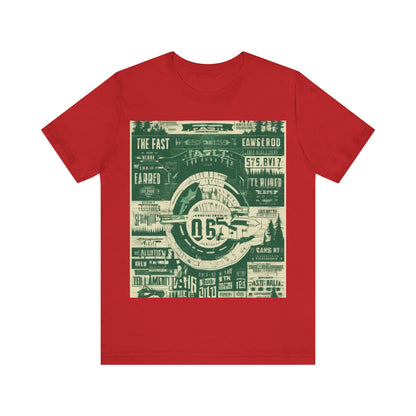 boostlete-mile-by-mile-type-fast-is-earned-big-blueprint-0041 — Unisex Jersey Short Sleeve (B+C 3001)