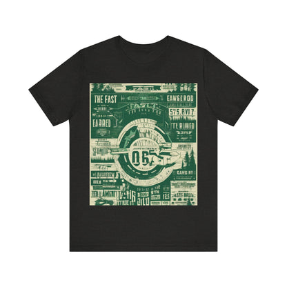 boostlete-mile-by-mile-type-fast-is-earned-big-blueprint-0041 — Unisex Jersey Short Sleeve (B+C 3001)