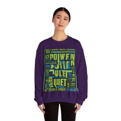 boostlete-am-crew-type-power-in-quiet-arc-paper-1481 — Unisex Heavy Blend Crewneck (G18000)