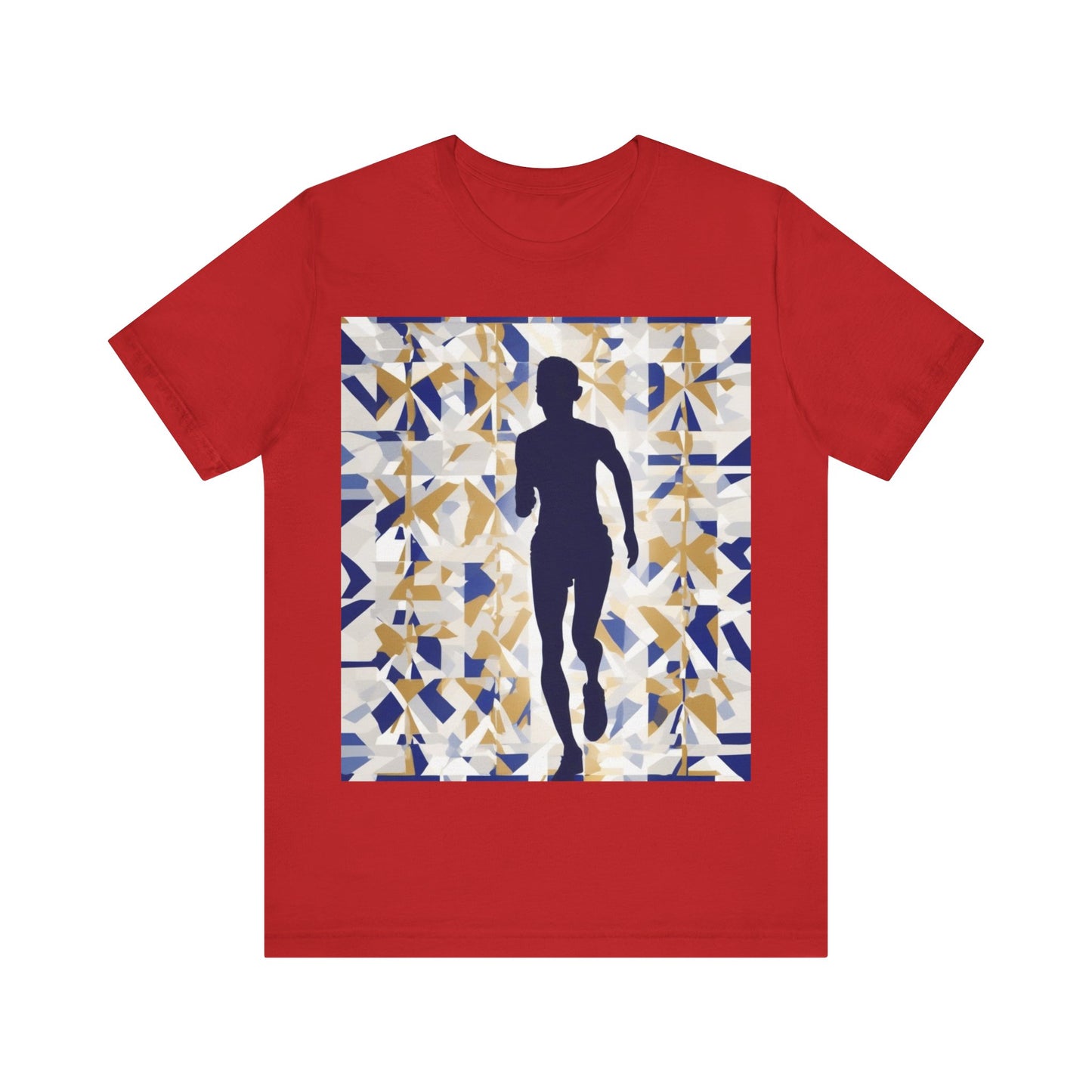 boostlete-recovery-progress-scene-marathoner-matte-geometric-0448 — Unisex Jersey Short Sleeve (B+C 3001)