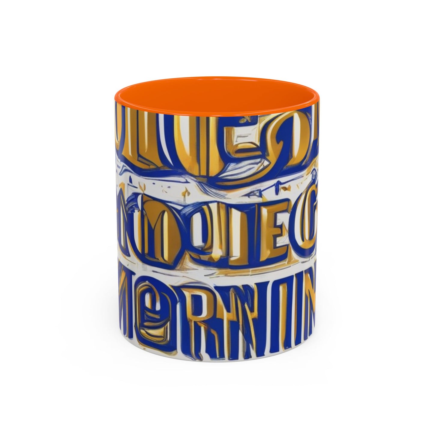 boostlete-am-crew-type-own-the-morning-outline-over-solid-vector-0429 — Accent Mug 11/15oz