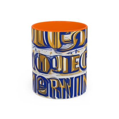 boostlete-am-crew-type-own-the-morning-outline-over-solid-vector-0429 — Accent Mug 11/15oz