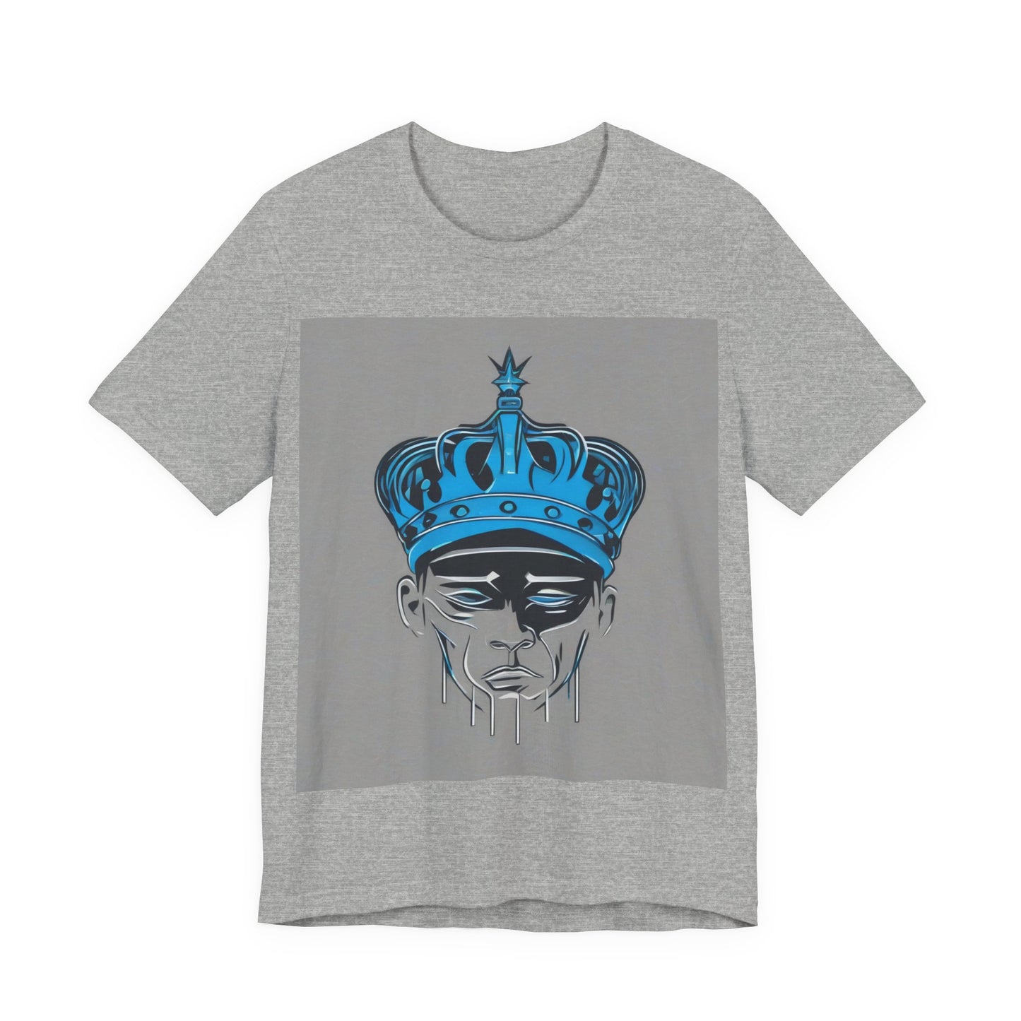 boostlete-am-crew-icon-crown-grainy-monoline-0022 — Unisex Jersey Short Sleeve (B+C 3001)