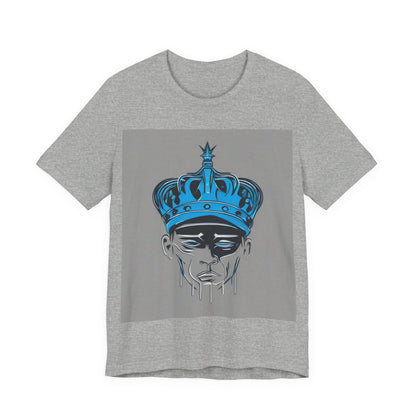 boostlete-am-crew-icon-crown-grainy-monoline-0022 — Unisex Jersey Short Sleeve (B+C 3001)