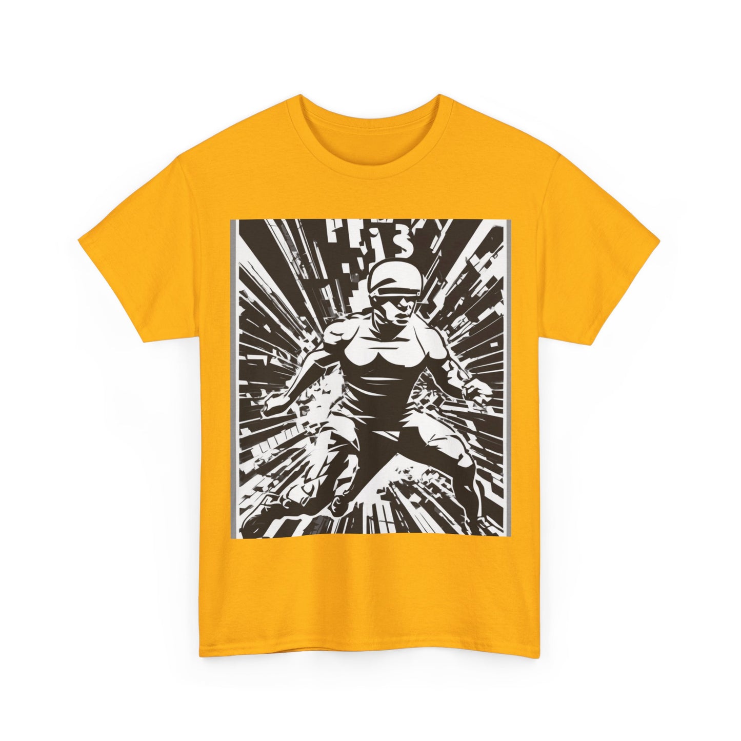 boostlete-field-day-scene-sprinter-halftone-bold-0148 — Unisex Heavy Cotton Tee (Gildan 5000)