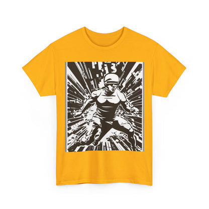 boostlete-field-day-scene-sprinter-halftone-bold-0148 — Unisex Heavy Cotton Tee (Gildan 5000)