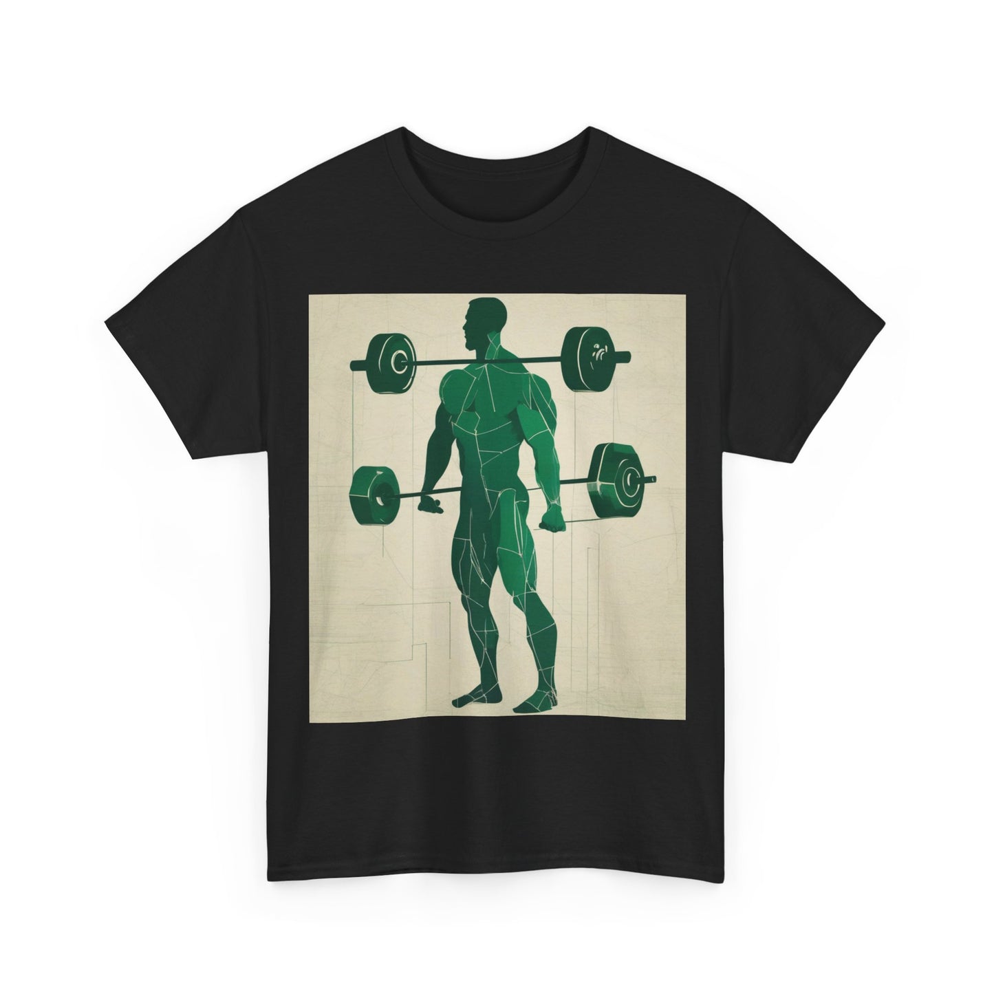 boostlete-boost-mode-scene-deadlift-glitch-blueprint-0044 — Unisex Heavy Cotton Tee (Gildan 5000)