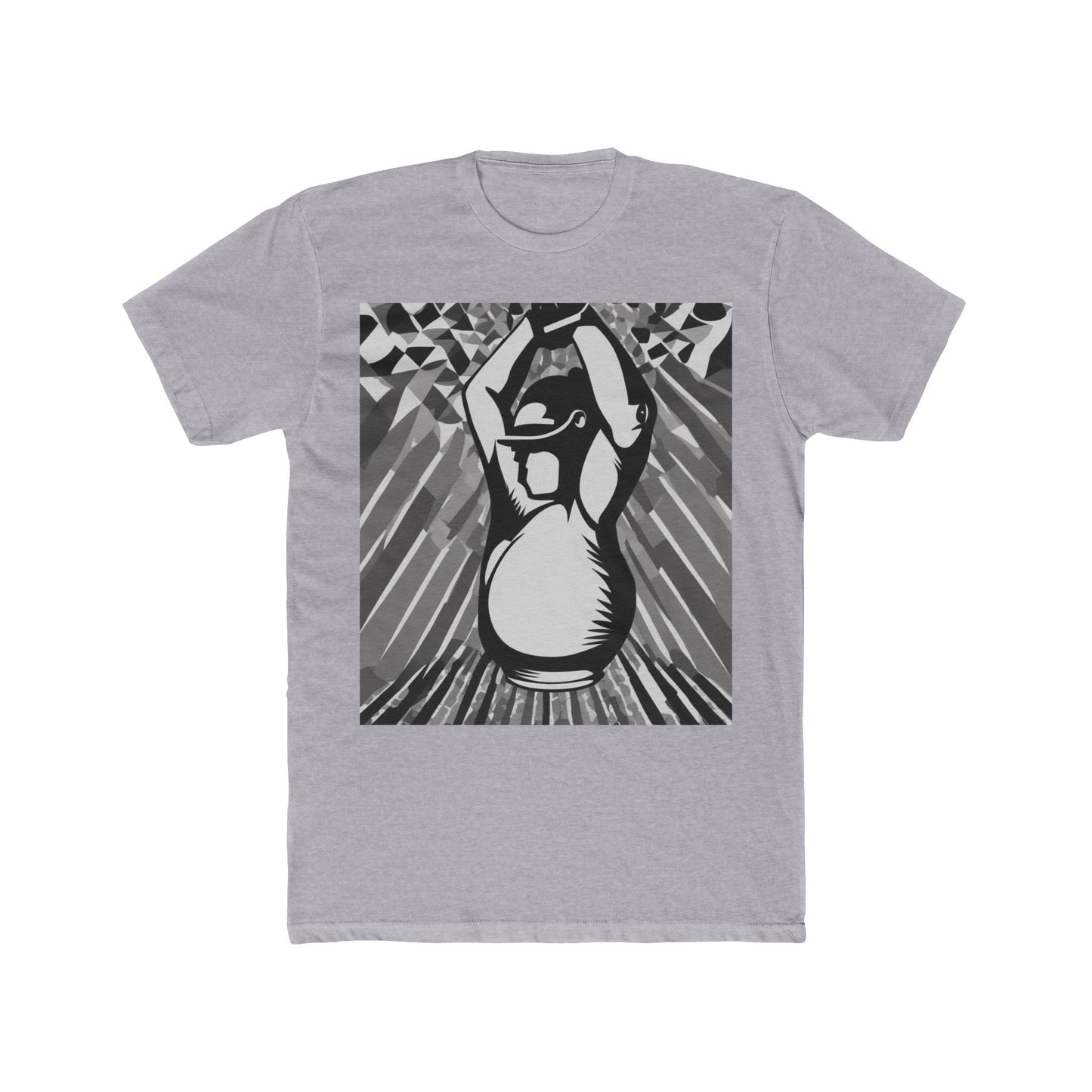 boostlete-iron-intent-scene-kettlebell-grainy-modern-0276 — Unisex Cotton Crew Tee (NL 3600)