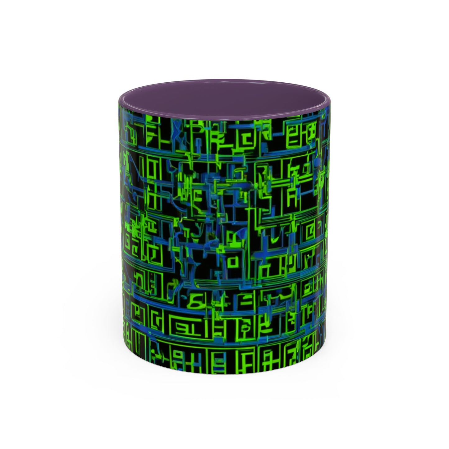 boostlete-mile-by-mile-pattern-plate-number-blueprint-0147 — Accent Mug 11oz/15oz