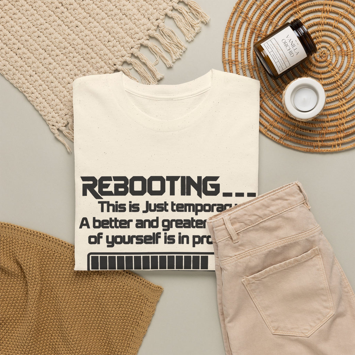 Rebooting... Personal Growth Loading Inspirational T-Shirt