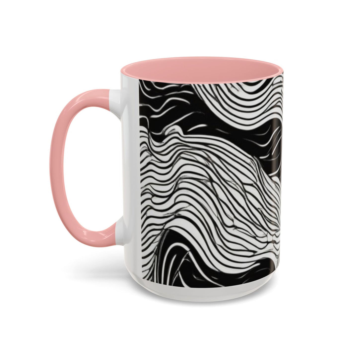 boostlete-field-day-pattern-topographic-line-art-0239 — Accent Mug 11oz/15oz
