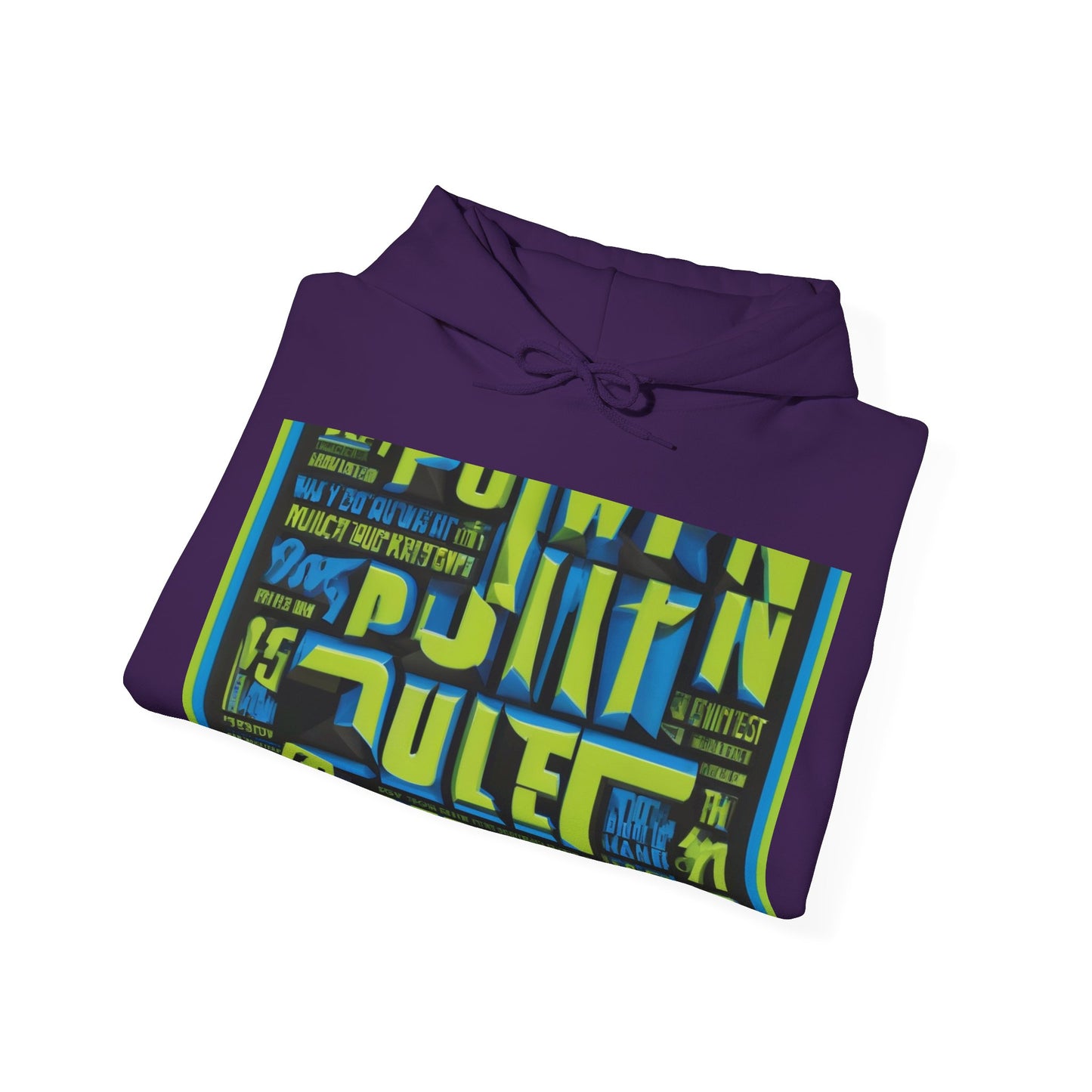 boostlete-am-crew-type-power-in-quiet-arc-paper-1481 — Unisex Heavy Blend Hoodie (G18500)