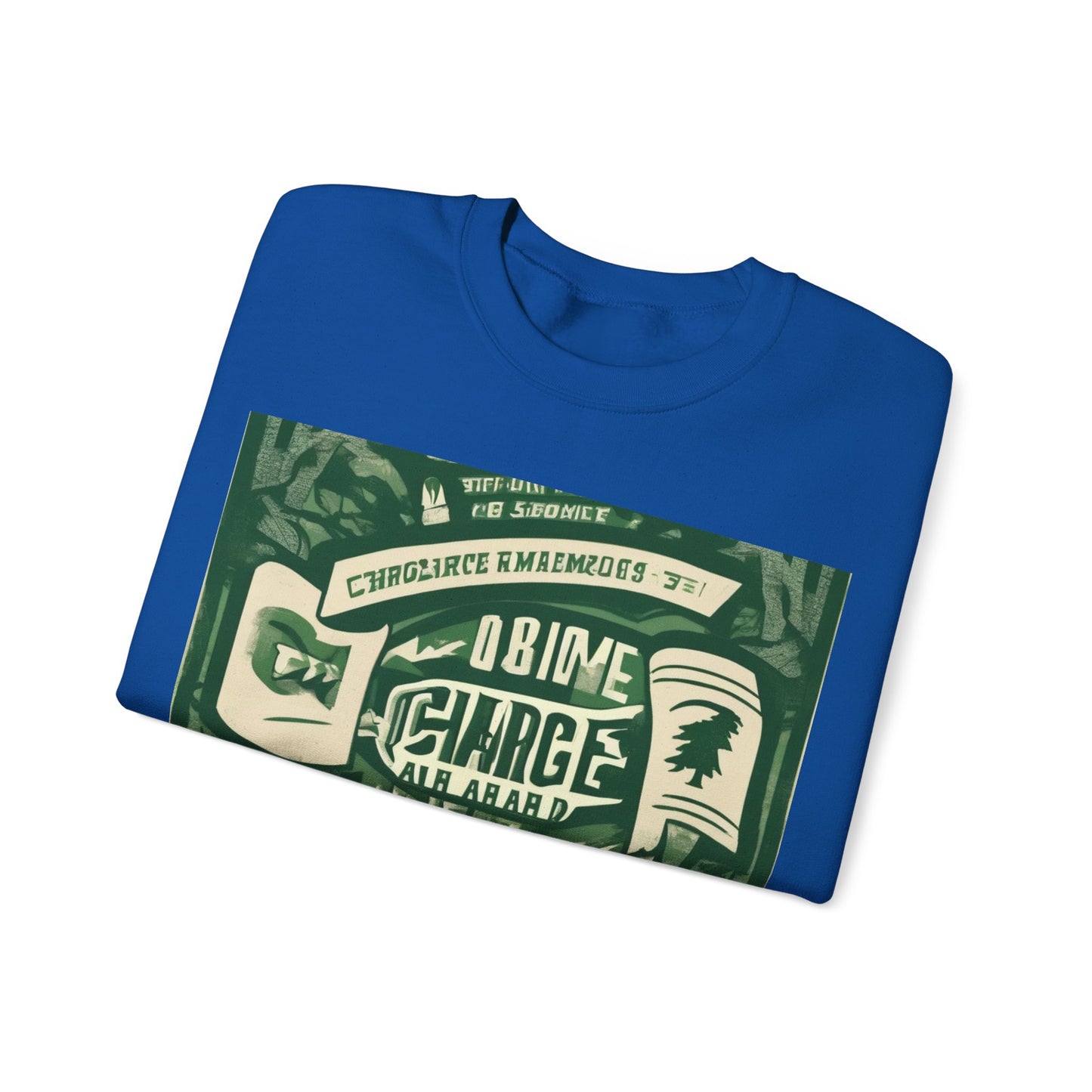 boostlete-am-crew-type-charge-ahead-banner-paper-0965 — Unisex Heavy Blend Crewneck (G18000)