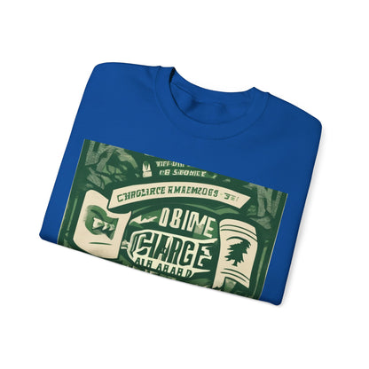 boostlete-am-crew-type-charge-ahead-banner-paper-0965 — Unisex Heavy Blend Crewneck (G18000)