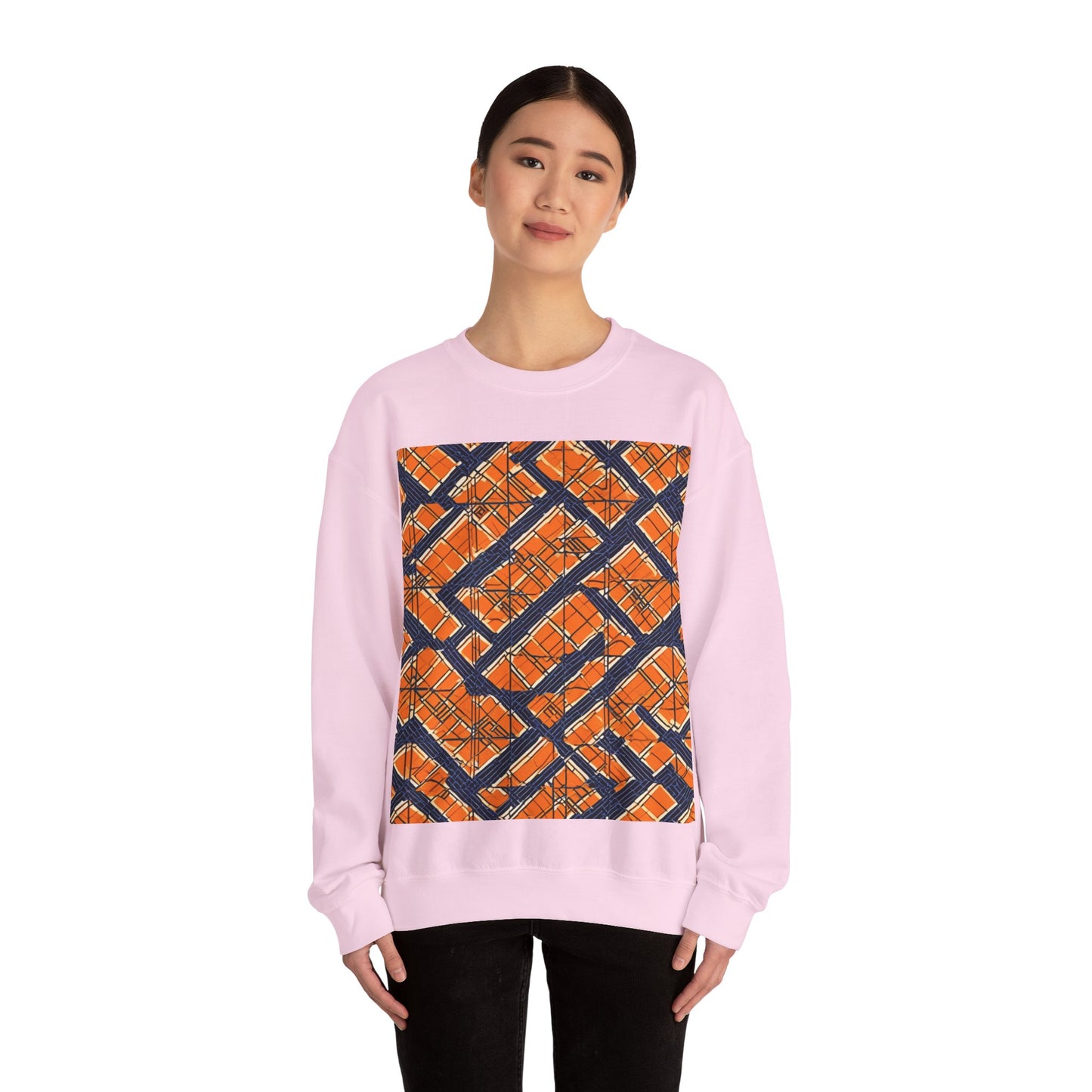 boostlete-boost-mode-pattern-plate-number-monoline-0571 — Unisex Heavy Blend Crewneck (G18000)