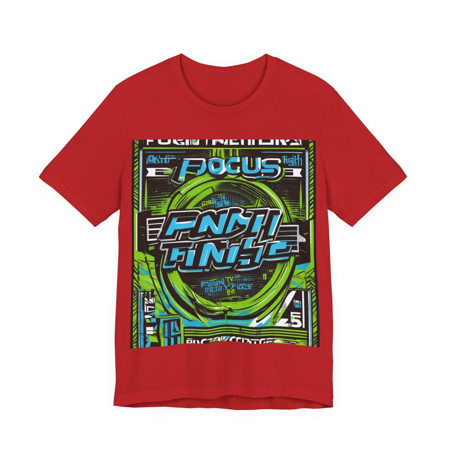 boostlete-iron-intent-type-focus-finish-big-retro-0177 — Unisex Jersey Short Sleeve (B+C 3001)