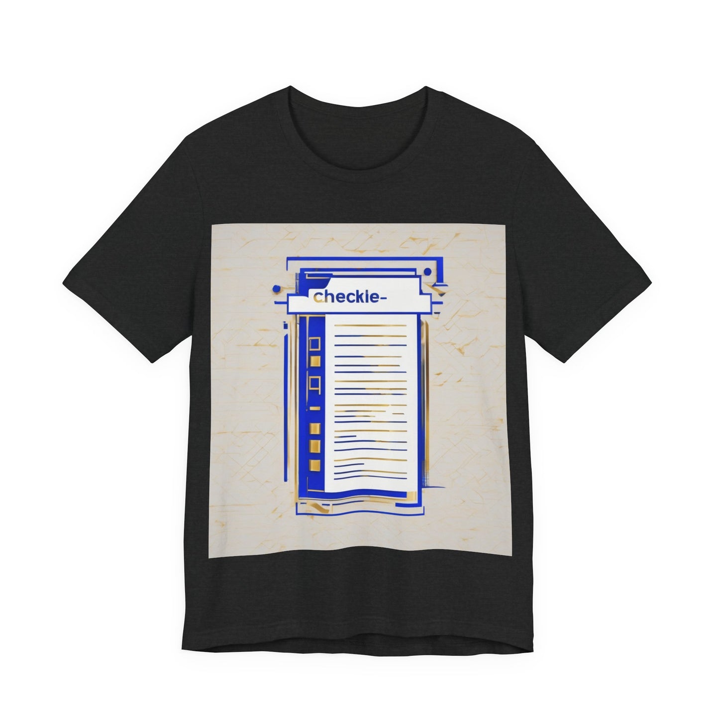 boostlete-am-crew-icon-checklist-glitch-badge-0018 — Unisex Jersey Short Sleeve (B+C 3001)