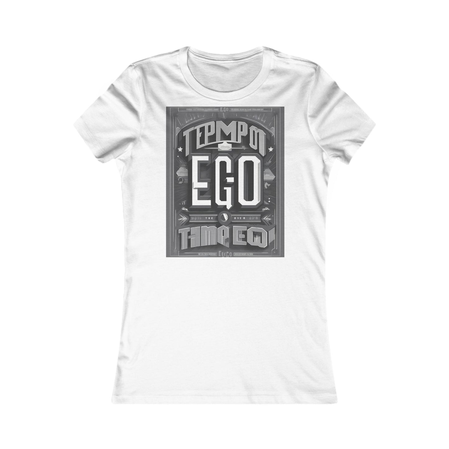 boostlete-mile-by-mile-type-tempo-over-ego-banner-modern-0093 — Women's Favorite Tee (B+C 6004)