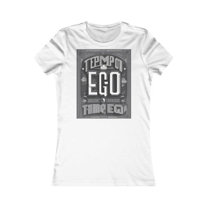 boostlete-mile-by-mile-type-tempo-over-ego-banner-modern-0093 — Women's Favorite Tee (B+C 6004)
