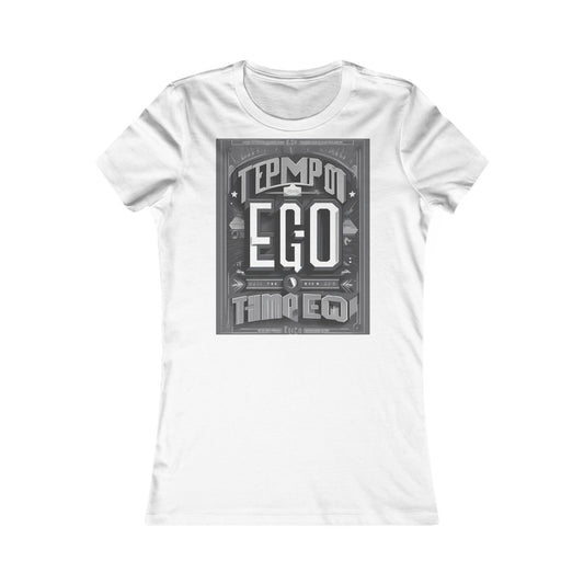 boostlete-mile-by-mile-type-tempo-over-ego-banner-modern-0093 — Women's Favorite Tee (B+C 6004)