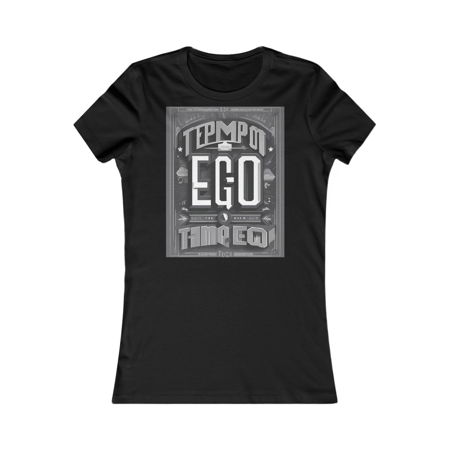 boostlete-mile-by-mile-type-tempo-over-ego-banner-modern-0093 — Women's Favorite Tee (B+C 6004)