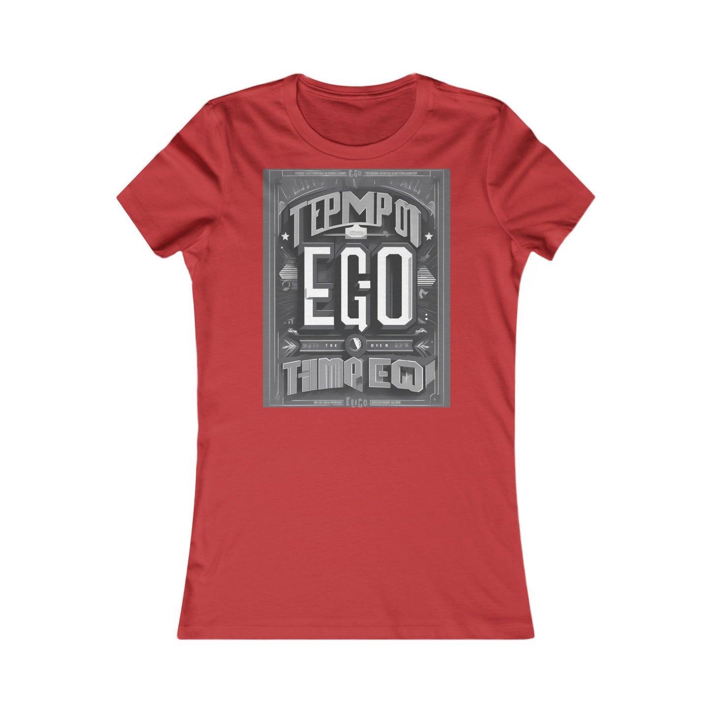 boostlete-mile-by-mile-type-tempo-over-ego-banner-modern-0093 — Women's Favorite Tee (B+C 6004)