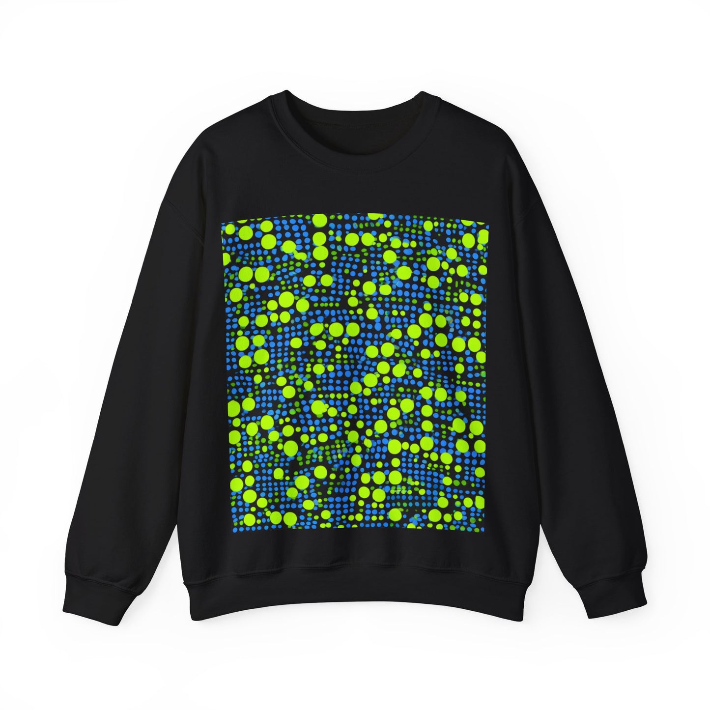 boostlete-mile-by-mile-pattern-dotted-geometric-0071 — Unisex Heavy Blend Crewneck Sweatshirt (Gildan)