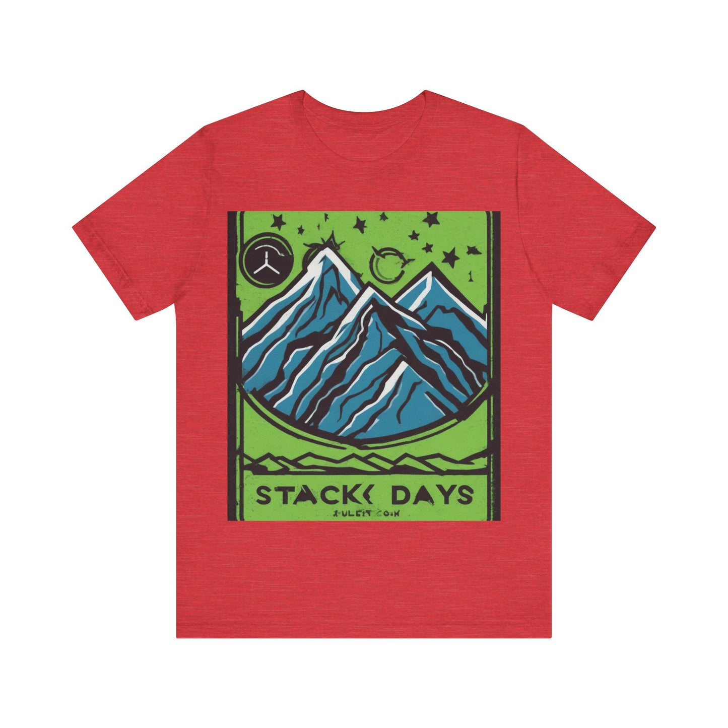 boostlete-pr-season-icon-mountain-grainy-badge-0154 — Unisex Jersey Short Sleeve (B+C 3001)