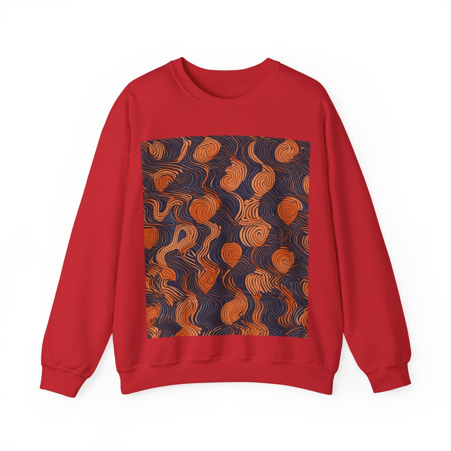 boostlete-iron-intent-pattern-topographic-engraved-0019 — Unisex Heavy Blend Crewneck Sweatshirt (Gildan)