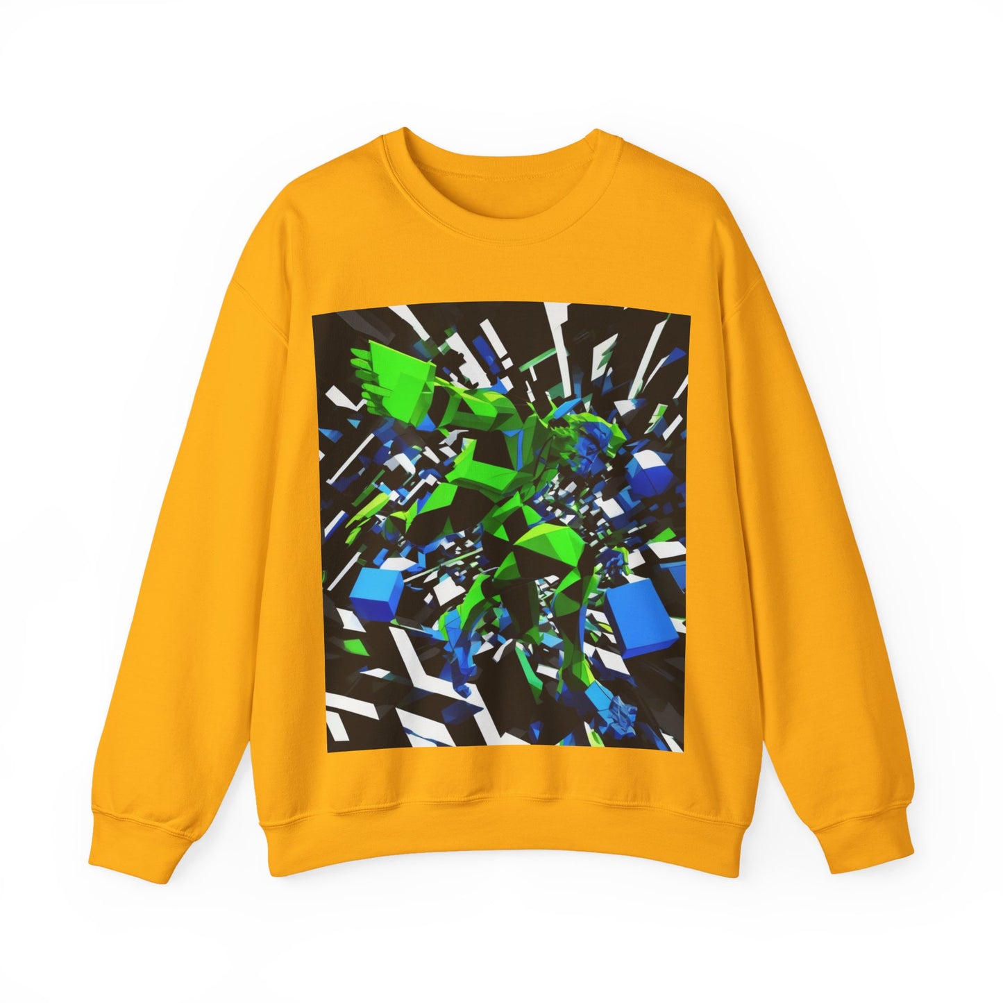 boostlete-pr-season-scene-sprinter-3d-geometric-0896 — Unisex Heavy Blend Crewneck (G18000)