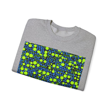 boostlete-mile-by-mile-pattern-dotted-geometric-0071 — Unisex Heavy Blend Crewneck Sweatshirt (Gildan)
