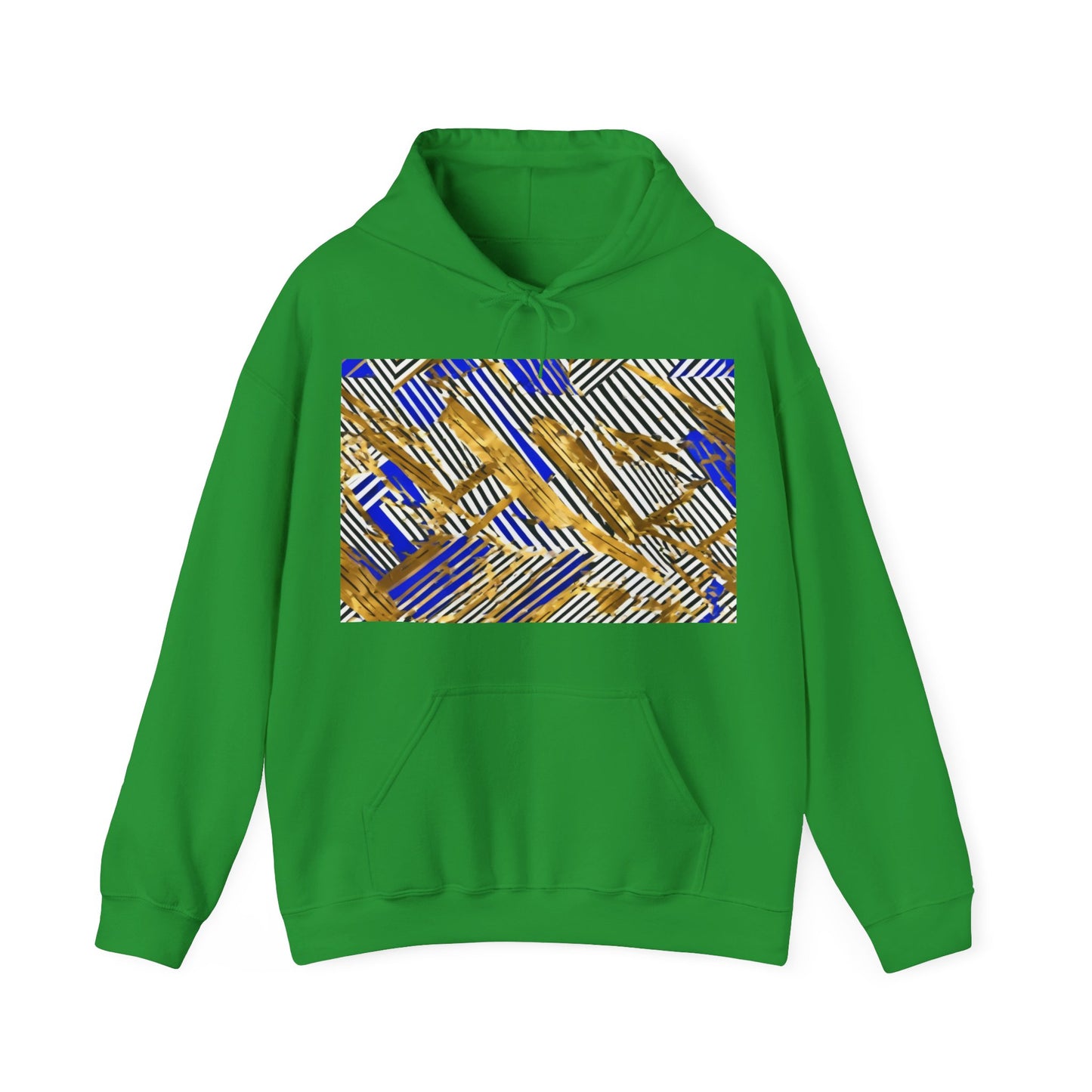boostlete-boost-mode-pattern-diagonal-monoline-0015 — Unisex Heavy Blend Hooded Sweatshirt (Gildan)
