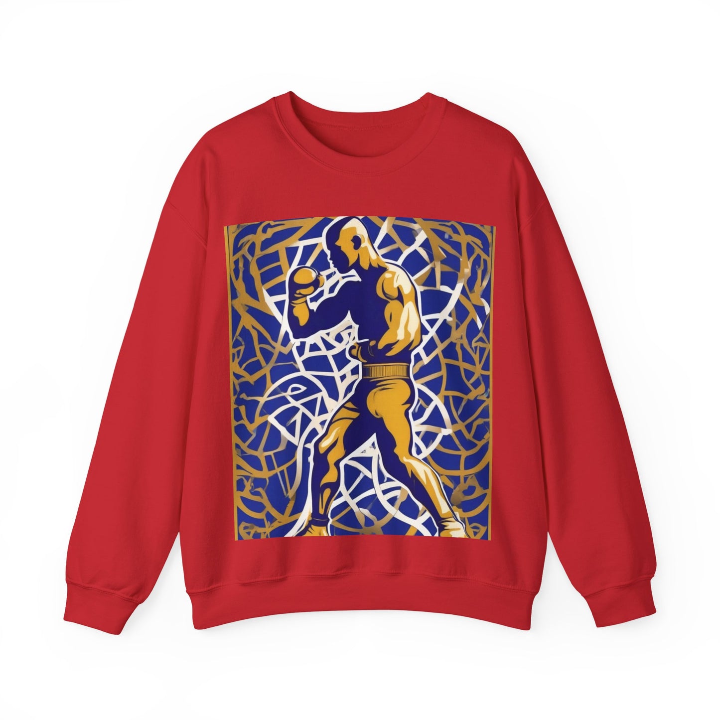 boostlete-field-day-scene-boxer-offset-paper-0776 — Unisex Heavy Blend Crewneck (G18000)