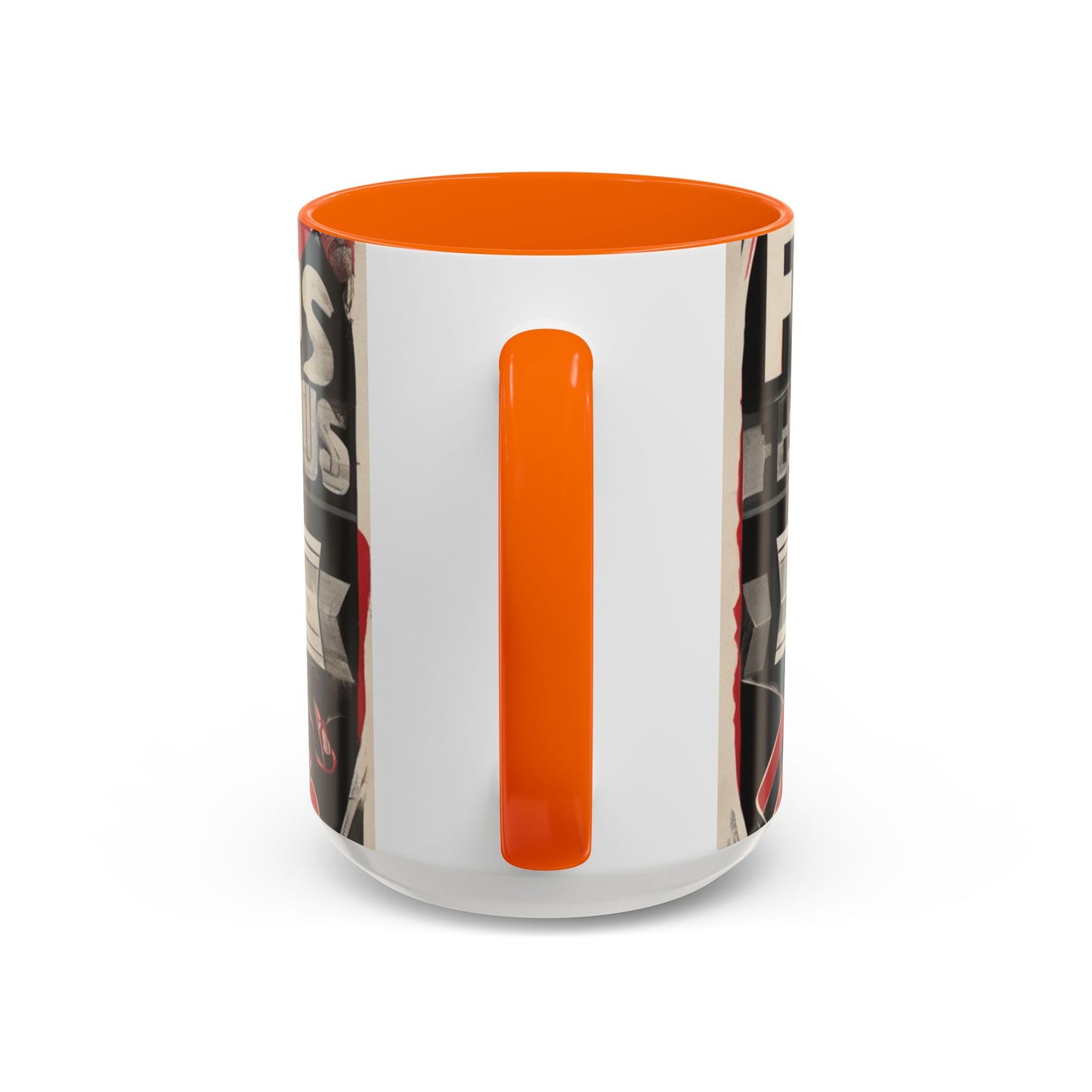 boostlete-mile-by-mile-type-focus-over-feelings-split-retro-0841 — Accent Mug 11/15oz