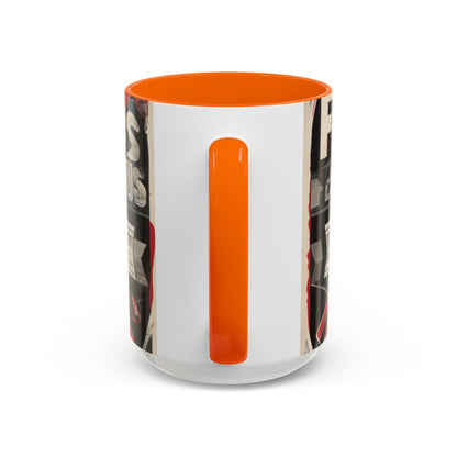 boostlete-mile-by-mile-type-focus-over-feelings-split-retro-0841 — Accent Mug 11/15oz