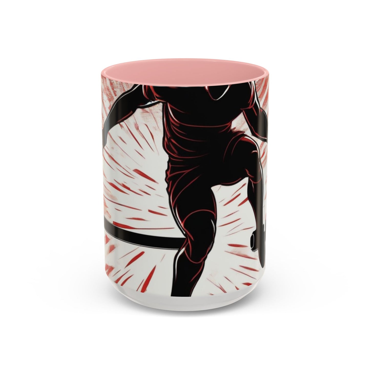 boostlete-recovery-progress-scene-hurdler-halftone-engraved-0212 — Accent Mug 11oz/15oz