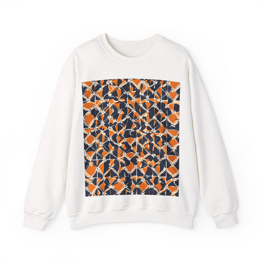 boostlete-headspace-pattern-plate-number-badge-0387 — Unisex Heavy Blend Crewneck (G18000)
