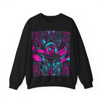 boostlete-iron-intent-type-eyes-up-forward-big-line-art-0065 — Unisex Heavy Blend Crewneck Sweatshirt (Gildan)