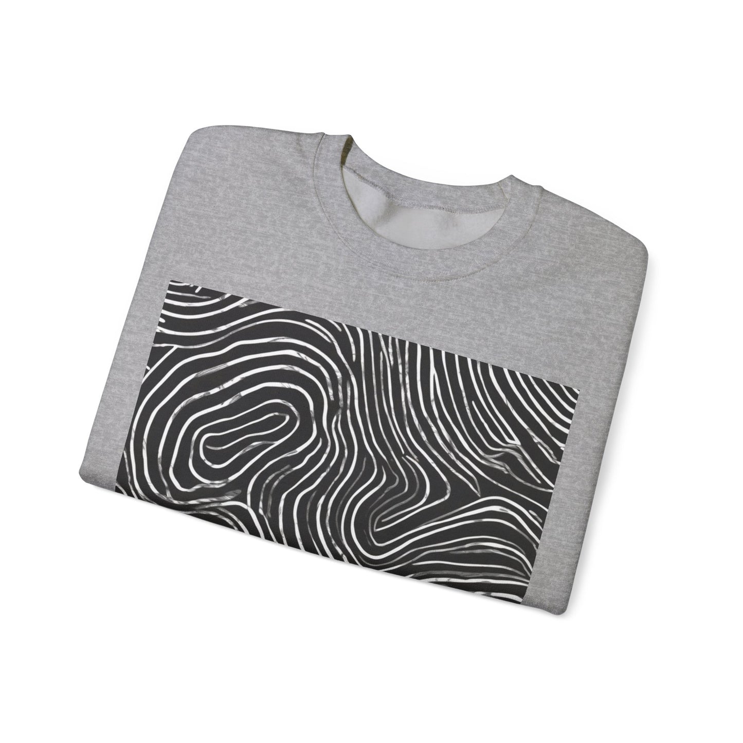 boostlete-field-day-pattern-topographic-badge-0307 — Unisex Heavy Blend Crewneck Sweatshirt (Gildan)