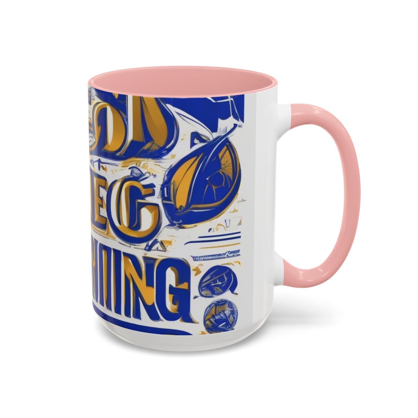 boostlete-am-crew-type-own-the-morning-outline-over-solid-vector-0429 — Accent Mug 11/15oz