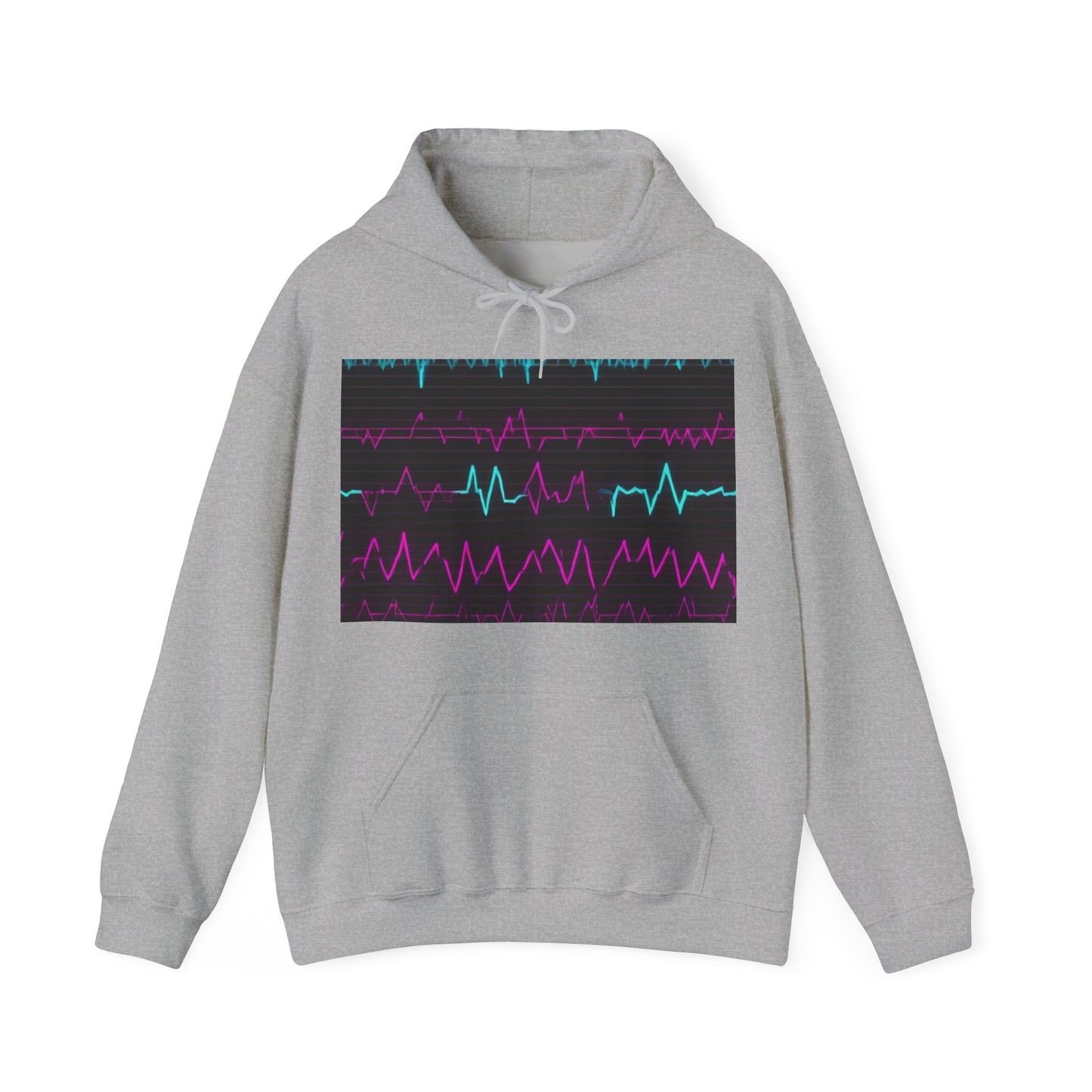 boostlete-boost-mode-pattern-ekg-modern-0111 — Unisex Heavy Blend Hooded Sweatshirt (Gildan)