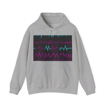 boostlete-boost-mode-pattern-ekg-modern-0111 — Unisex Heavy Blend Hooded Sweatshirt (Gildan)