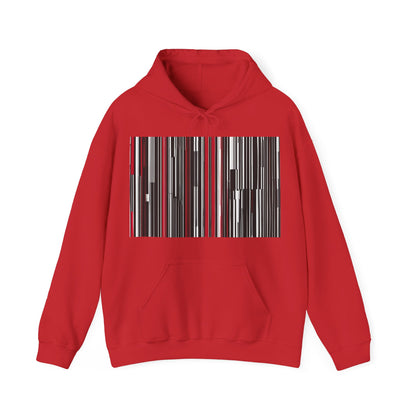 boostlete-am-crew-pattern-barcode-athletic-0911 — Unisex Heavy Blend Hoodie (G18500)