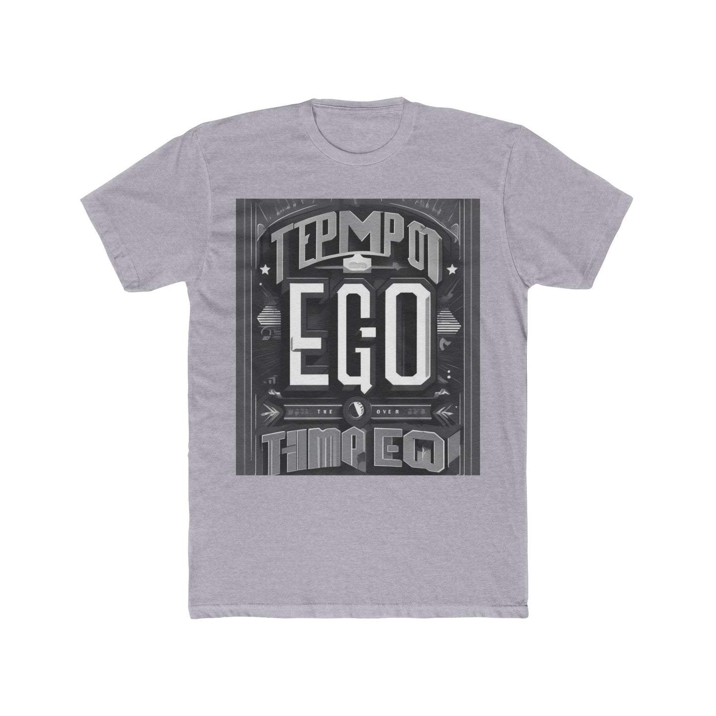 boostlete-mile-by-mile-type-tempo-over-ego-banner-modern-0093 — Unisex Cotton Crew Tee (NL 3600)