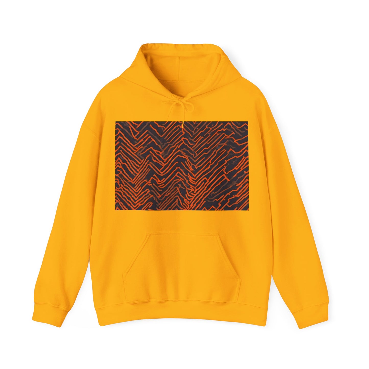 boostlete-field-day-pattern-ekg-modern-0087 — Unisex Heavy Blend Hooded Sweatshirt (Gildan)