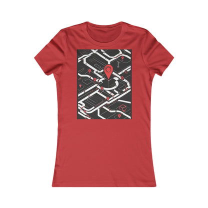 boostlete-am-crew-icon-map-matte-isometric-0094 — Women's Favorite Tee (B+C 6004)