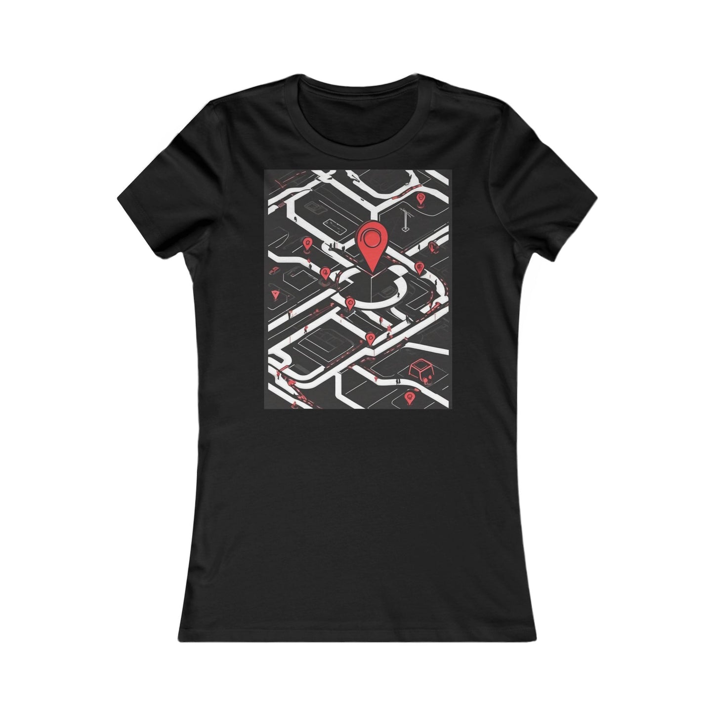 boostlete-am-crew-icon-map-matte-isometric-0094 — Women's Favorite Tee (B+C 6004)